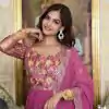  Ram 052 Pink Color Fox Georgette Embroider Pure Zecard Work Gown Wedding Party, Festive, Events Etc.4-6 Working Days@2149/-only  | Gowns, Bollywood Gowns, Creative Gowns, Designer Gowns, Embroidered Gowns, Party Wear Gowns, Straight Suits