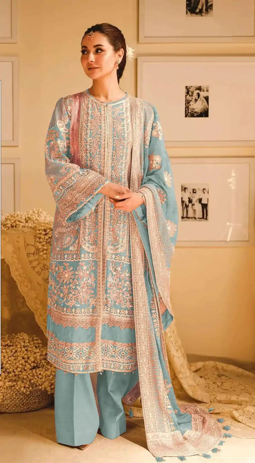 FC 1140 Sky Blue Color Fox Georgette With Embroidery Sequence With Moti Salwar Suit Casual, Wedding, Party, Festive, Events Etc.4-6 Working Days@ 2399/-only | Casual Suits, Jump Suits, Salwar suit, Creative suits, Designer Suits, Palazzo Suits, Party Wear Suits, Patiala Suits, Straight Suits