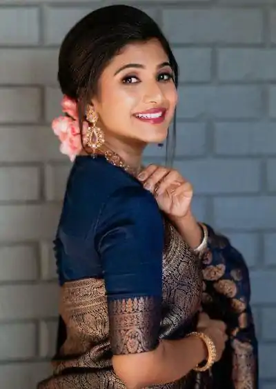 KP 5084 Navy Blue Color Soft Lichi Silk Jacquard Work On All Over Saree Casual, Wedding, Festive, Events . Expected Delivery  4-6 Working Days @1349/- only                                                                                                                                             | Designer Sarees, Embroidered Sarees, Sarees, Bollywood Sarees, Creative Sarees, Ethnic Saree, Modern Digital sarees, Party Wear Sarees