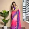 AC Satin Purple Color Soft Georgette Satin With Digital Print Embroidery Work Saree , Wedding, Festive, Events . Expected Delivery  4-6 Working Days @2299/- | Designer Sarees, Embroidered Sarees, Sarees, Bollywood Sarees, Creative Sarees, Ethnic Saree, Modern Digital sarees, Party Wear Sarees