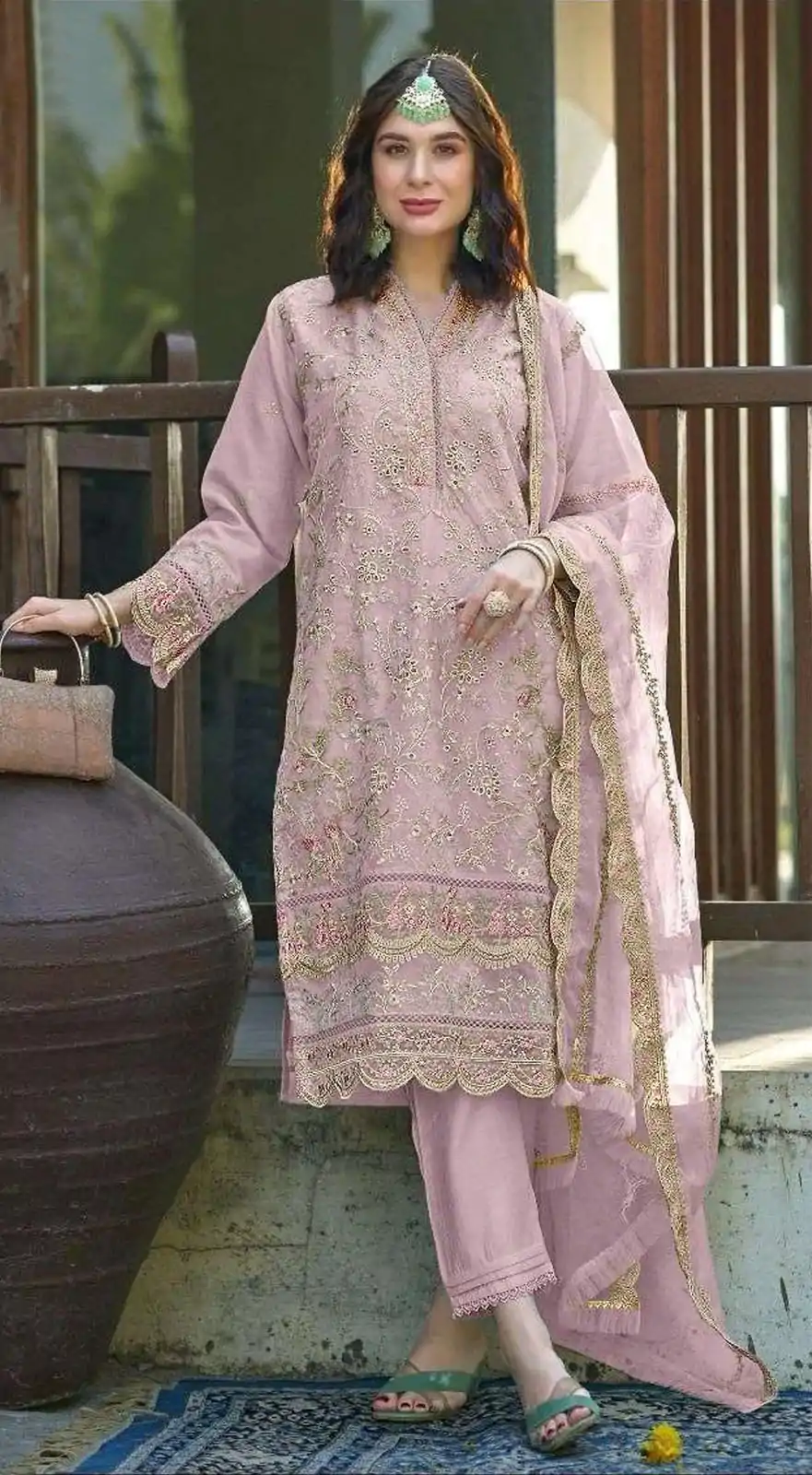 FC 1129 Light Pink Color Organza With Embroidery Sequence Work Salwar Suit Casual, Wedding, Party, Festive, Events Etc.4-6 Working Days@ 2449/-only | Casual Suits, Jump Suits, Salwar suit, Creative suits, Designer Suits, Palazzo Suits, Party Wear Suits, Patiala Suits, Straight Suits