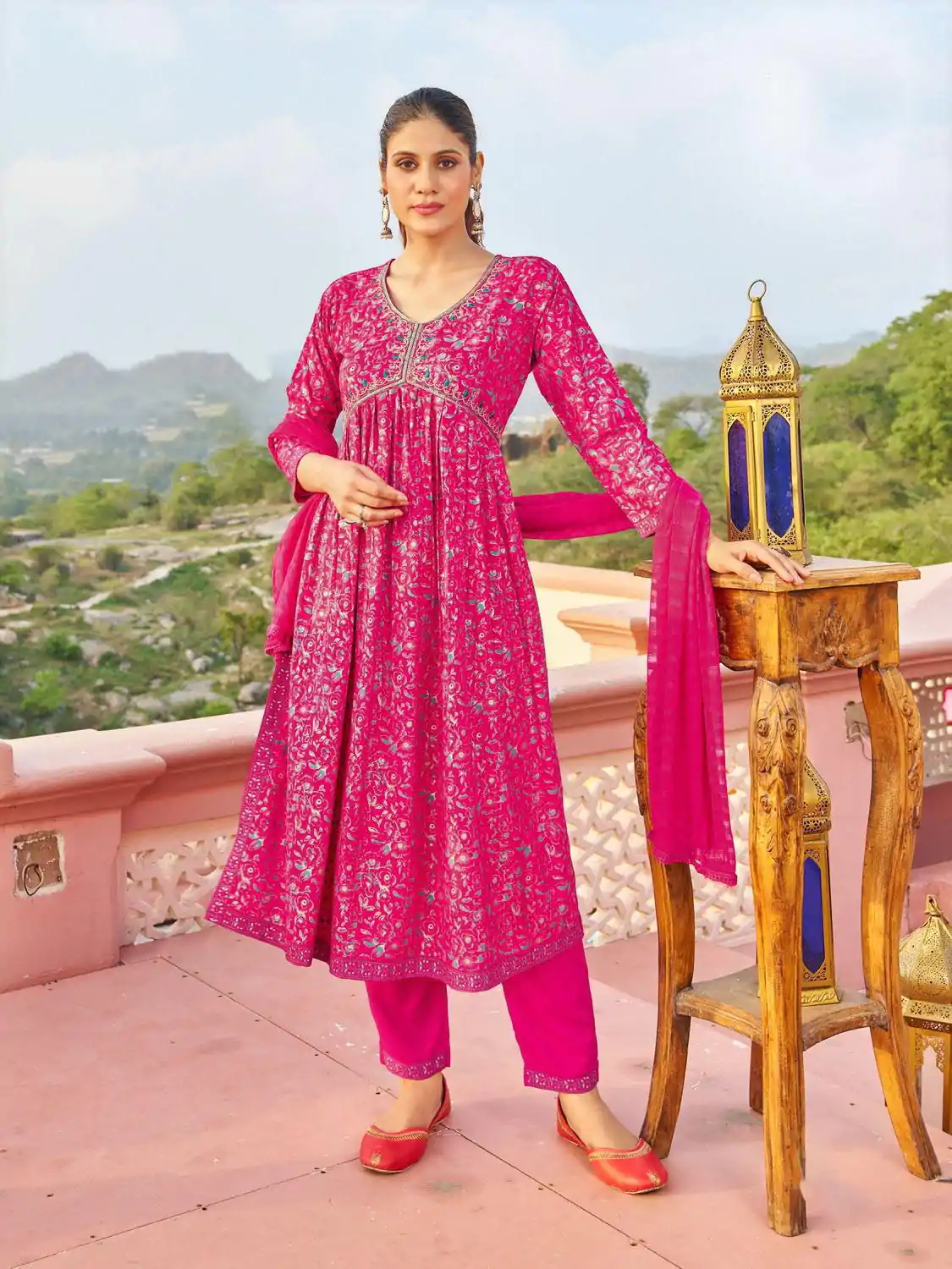  NILI Aliaa NX Dark Pink Color Rayon Alia Cut With Embroidery Work Kurti Casual, Wedding, Party, Festive, Events Etc. 4-6 Working Days @1699/- | Kurti, Bollywood Kurti, Creative Kurtis, Designer Kurti, Party Wear Kurti, Selfie Kurti
