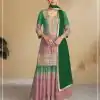 FC 7483 Green Color Chignon Digital Print With Mat Sequence work Sharara Wedding, Party, Festive, Events Etc.  Expected Delivery 4-6 Working Days @3249/- | Casual Suits, Jump Suits, Salwar suit, Creative suits, Designer Suits, Palazzo Suits, Party Wear Suits, Patiala Suits, Straight Suits