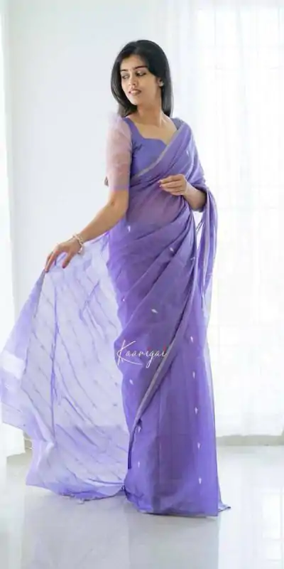 KP 5063 Purple Color Soft Lilan Cotton Rich Pallu & Jacquard Work Saree Casual, Wedding, Festive, Events . Expected Delivery  4-6 Working Days @1349/- only                                                                                                                                             | Designer Sarees, Embroidered Sarees, Sarees, Bollywood Sarees, Creative Sarees, Ethnic Saree, Modern Digital sarees, Party Wear Sarees