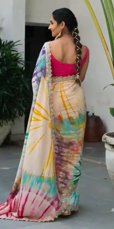 MS 459 Multi color Chinon fabric Embroidery Coding Sequins Lace Saree Casual, Wedding, Festive, Events . Expected Delivery  4-6 Working Days @1649/- only | Designer Sarees, Embroidered Sarees, Sarees, Bollywood Sarees, Creative Sarees, Ethnic Saree, Modern Digital sarees, Party Wear Sarees