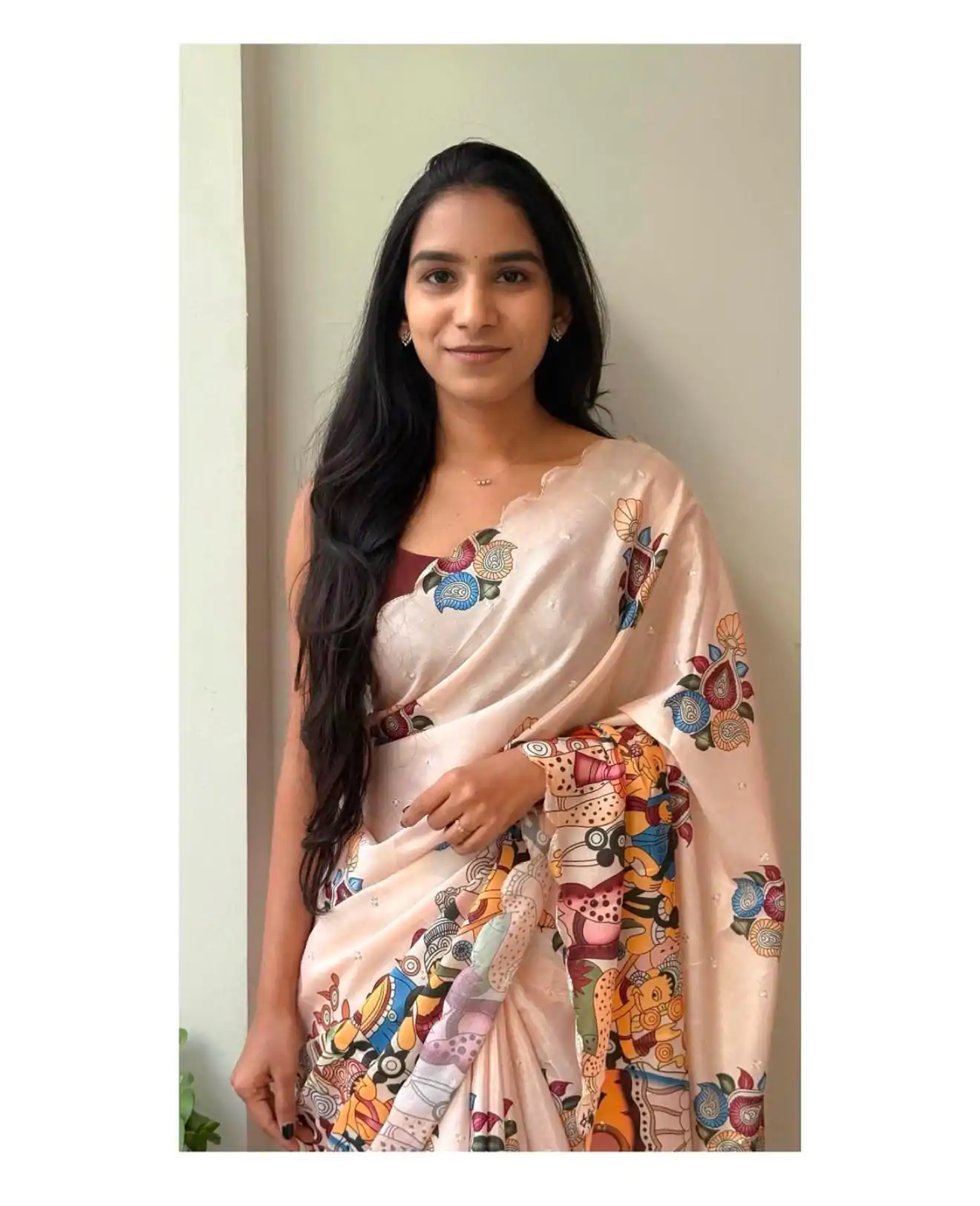 MS 463 Cream Color Chinon Digital Printed Embroidery Butti Work Saree Casual, Wedding, Festive, Events . Expected Delivery  4-6 Working Days @1649/- only                                                                                                                                                     | Designer Sarees, Embroidered Sarees, Sarees, Bollywood Sarees, Creative Sarees, Ethnic Saree, Modern Digital sarees, Party Wear Sarees