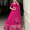 LNB 1906 Pink Color Pure Chanderi Plain With Zari Weaving Work Border Lehenga Choli Wedding, Party, Festive, Events Etc. Delivery 4-6 Working Days Rs 1999 | Lehenga, Bollywood Lehenga, Creative Lehenga, Designer Lehenga, Embroidered Lehenga, Party Wear Lehenga
