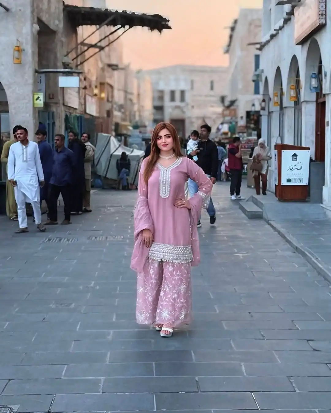 NSR 836 Light Pink Color Faux Georgette With Embroidery Sharara Suit Wedding, Party, Festive, Events Etc.  Expected Delivery 4-6 Working Days @2049/- | Casual Suits, Jump Suits, Salwar suit, Creative suits, Designer Suits, Palazzo Suits, Party Wear Suits, Patiala Suits, Straight Suits