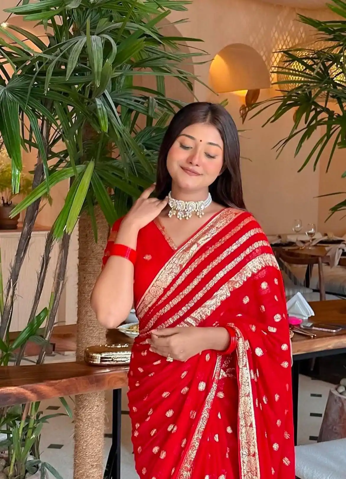 MS Pani Red Color Viscose Georgette With Pure Jacquard Zari Saree Casual, Wedding, Festive, Events . Expected Delivery  4-6 Working Days @1599/- only | Designer Sarees, Embroidered Sarees, Sarees, Bollywood Sarees, Creative Sarees, Ethnic Saree, Modern Digital sarees, Party Wear Sarees