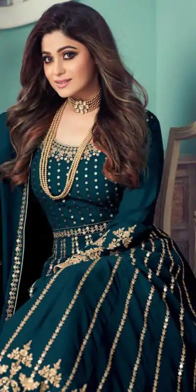 FC 8543 Blue Color Georgette Codding Sequence Embroidery Work Anarkali Gown Wedding Party, Festive, Events Etc.4-6 Working Days@2149/- only | Gowns, Bollywood Gowns, Creative Gowns, Designer Gowns, Embroidered Gowns, Party Wear Gowns, Straight Suits