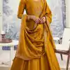 Splendorous Yellow Color Silk Georgette with Embroidery Work Anarkal Suit