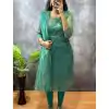 MF 788 Green Color Heavy Twill Golden Shining Fabric Kurti Casual, Wedding, Party, Festive, Events Etc. Expected Delivery 4-6 Working Days @1349/- | Kurti, Bollywood Kurti, Creative Kurtis, Designer Kurti, Party Wear Kurti, Selfie Kurti