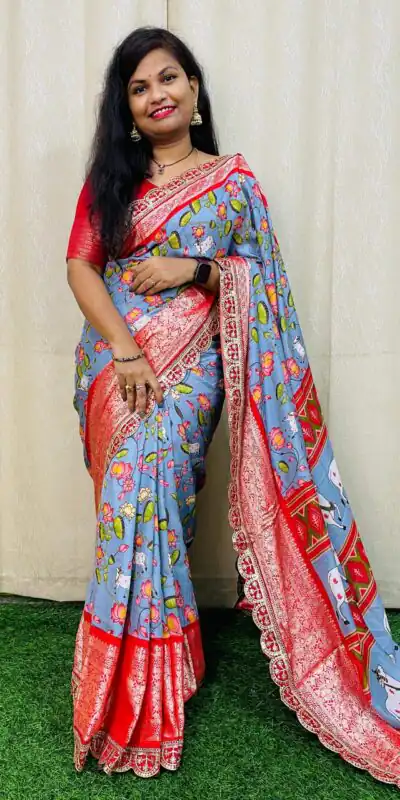 MS 466 Blue Color Dola Silk Saree With Zari Weaving Border Saree Casual, Wedding, Festive, Events . Expected Delivery  4-6 Working Days @1649/- only | Designer Sarees, Sarees, Bollywood Sarees, Creative Sarees, Embroidered Sarees, Ethnic Saree, Modern Digital sarees, Party Wear Sarees