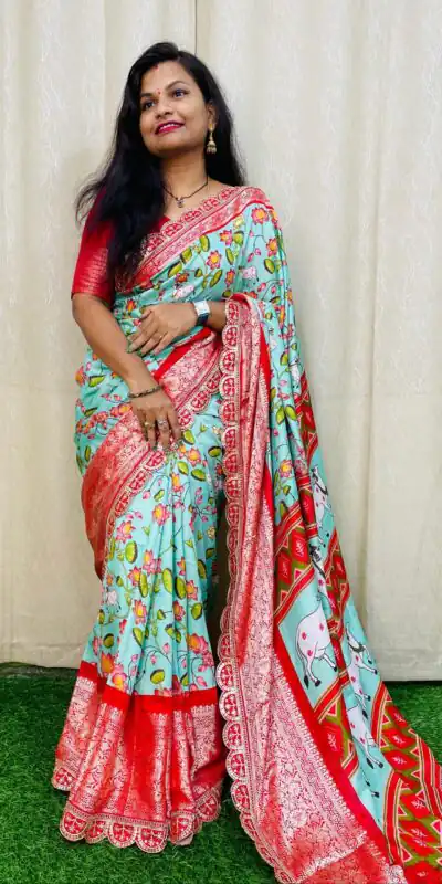MS 466 Sky Blue Color Dola Silk Saree With Zari Weaving Border Saree Casual, Wedding, Festive, Events . Expected Delivery  4-6 Working Days @1649/- only | Designer Sarees, Sarees, Bollywood Sarees, Creative Sarees, Embroidered Sarees, Ethnic Saree, Modern Digital sarees, Party Wear Sarees