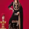 SRK-5242 Black Faux Georgette With Embroidery Sequence Thread Work Salwar Suit  Casual, Wedding, Party, Festive, Events Etc.4-6 Working Days@ 2099/-only | Casual Suits, Jump Suits, Salwar suit, Creative suits, Designer Suits, Palazzo Suits, Party Wear Suits, Patiala Suits, Straight Suits