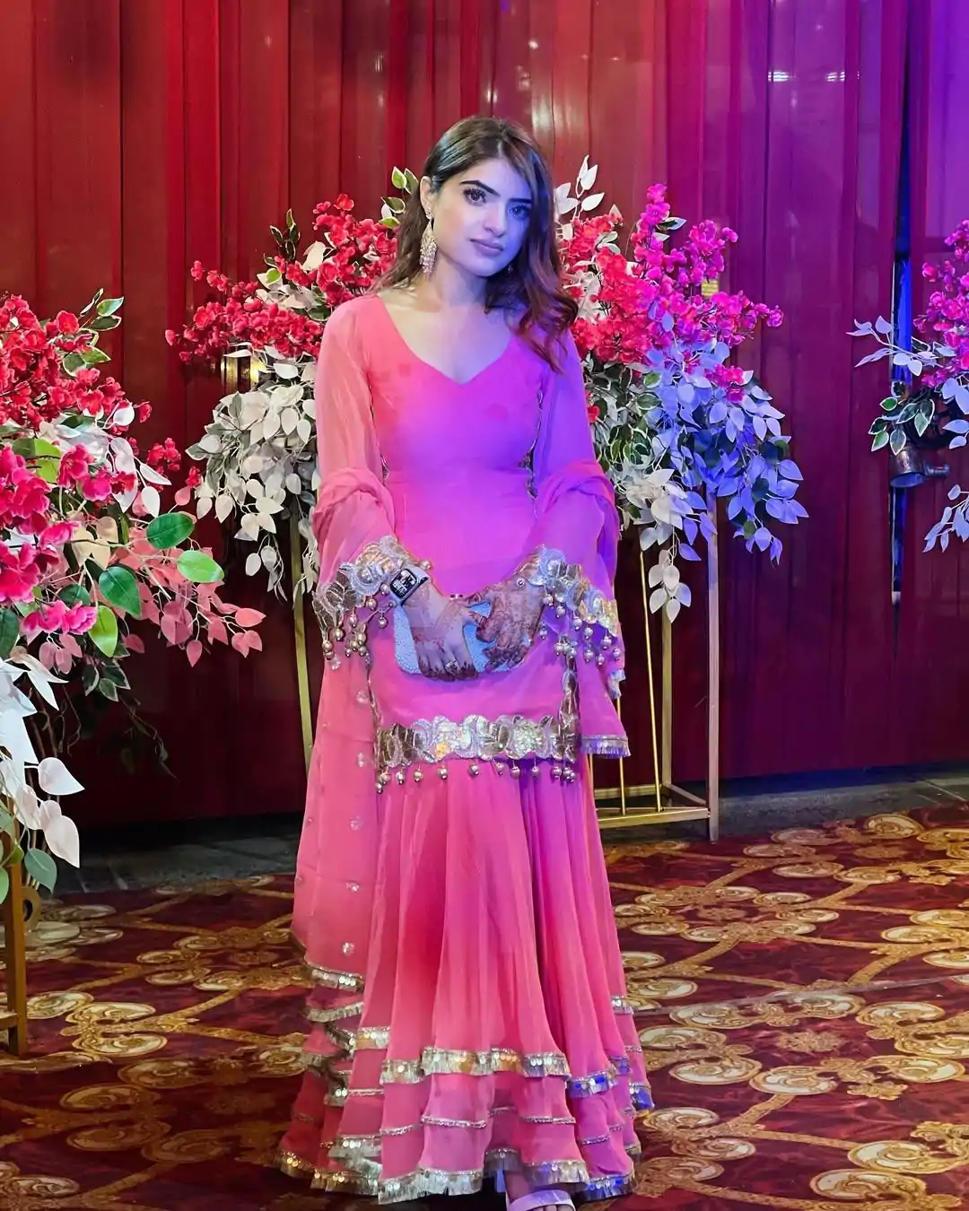 MF 445 Pink Color Chinon Silk 5mm Embroidery Sequence Work Salwar Suit Casual, Wedding, Party, Festive, Events Etc.4-6 Working Days@ 2149/-only | Casual Suits, Jump Suits, Salwar suit, Creative suits, Designer Suits, Palazzo Suits, Party Wear Suits, Patiala Suits, Straight Suits