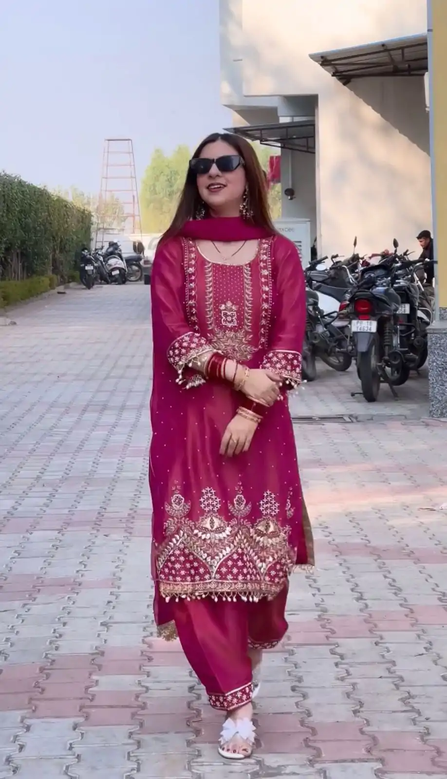 KF 1676 Red Color Roman Shimmer Silk Embroidery Sequences Work Peral Moti Salwar Suit , Wedding, Party, Festive, Events Etc.4-6 Working Days@ 1949/-only | Casual Suits, Jump Suits, Salwar suit, Creative suits, Designer Suits, Palazzo Suits, Party Wear Suits, Patiala Suits, Straight Suits