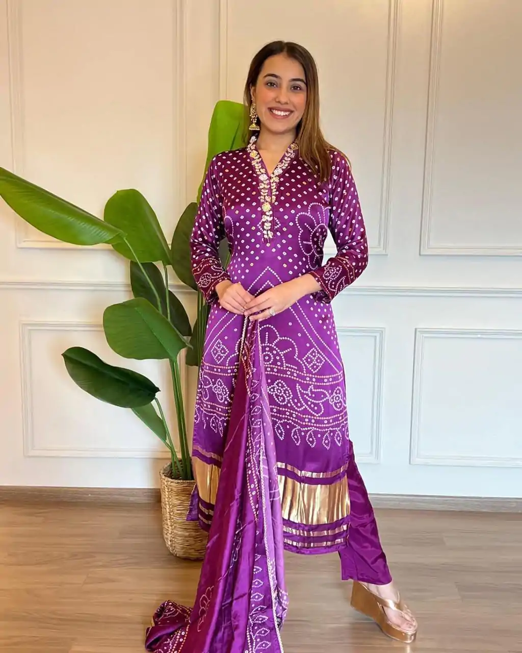 MF 751 Violet Color Chinon Silk Wide Digital Print Coding Work Salwar Suit Casual, Wedding, Party, Festive, Events Etc.4-6 Working Days@ 1599/-only | Casual Suits, Jump Suits, Salwar suit, Creative suits, Designer Suits, Palazzo Suits, Party Wear Suits, Patiala Suits, Straight Suits