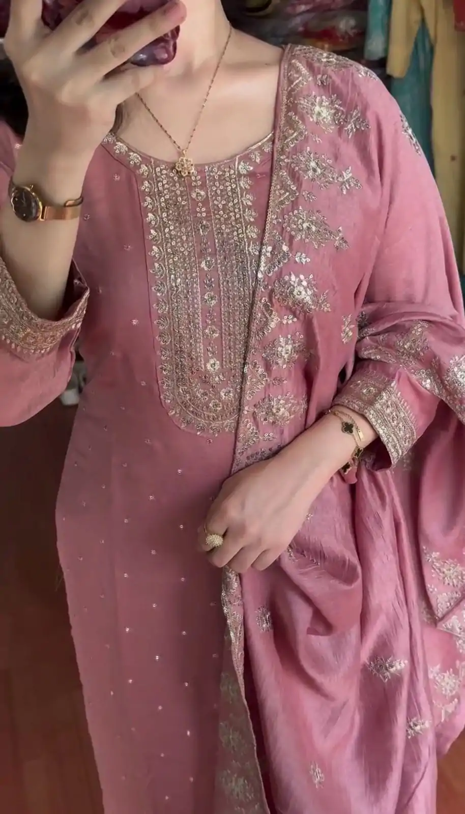 SRK 5243 Pink Color Chinon Silk With Embroidery Sequence Work Salwar Suit Casual, Wedding, Party, Festive, Events Etc.4-6 Working Days@ 1899/-only | Casual Suits, Jump Suits, Salwar suit, Creative suits, Designer Suits, Palazzo Suits, Party Wear Suits, Patiala Suits, Straight Suits