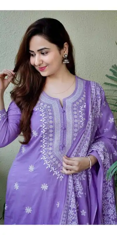 MF 1002 Purple rayon cotton with embroidery work Salwar Suit  Casual, Wedding, Party, Festive, Events Etc.4-6 Working Days@ 1449/-only | Casual Suits, Jump Suits, Salwar suit, Creative suits, Designer Suits, Palazzo Suits, Party Wear Suits, Patiala Suits, Straight Suits