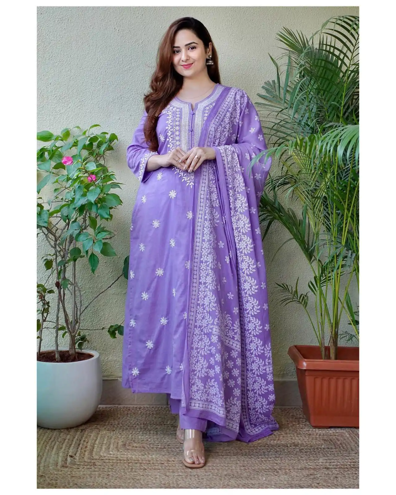 MF 1002 Purple rayon cotton with embroidery work Salwar Suit  Casual, Wedding, Party, Festive, Events Etc.4-6 Working Days@ 1449/-only | Casual Suits, Jump Suits, Salwar suit, Creative suits, Designer Suits, Palazzo Suits, Party Wear Suits, Patiala Suits, Straight Suits