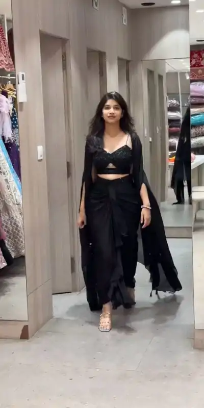RTC 5842 Black Color Satin Silk Thread With Sequence Dhoti Suit Casual, Wedding, Party, Festive, Events Etc.4-6 Working Days@ 2049/-only | Casual Suits, Jump Suits, Salwar suit, Creative suits, Designer Suits, Palazzo Suits, Party Wear Suits, Patiala Suits, Straight Suits