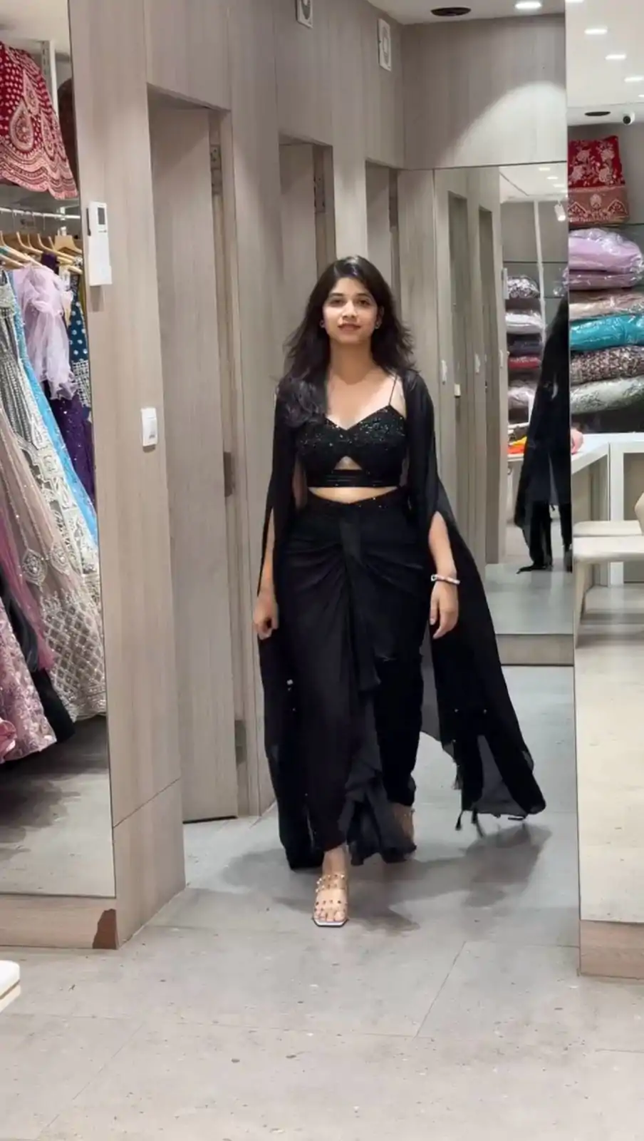 RTC 5842 Black Color Satin Silk Thread With Sequence Dhoti Suit Casual, Wedding, Party, Festive, Events Etc.4-6 Working Days@ 2049/-only | Casual Suits, Jump Suits, Salwar suit, Creative suits, Designer Suits, Palazzo Suits, Party Wear Suits, Patiala Suits, Straight Suits