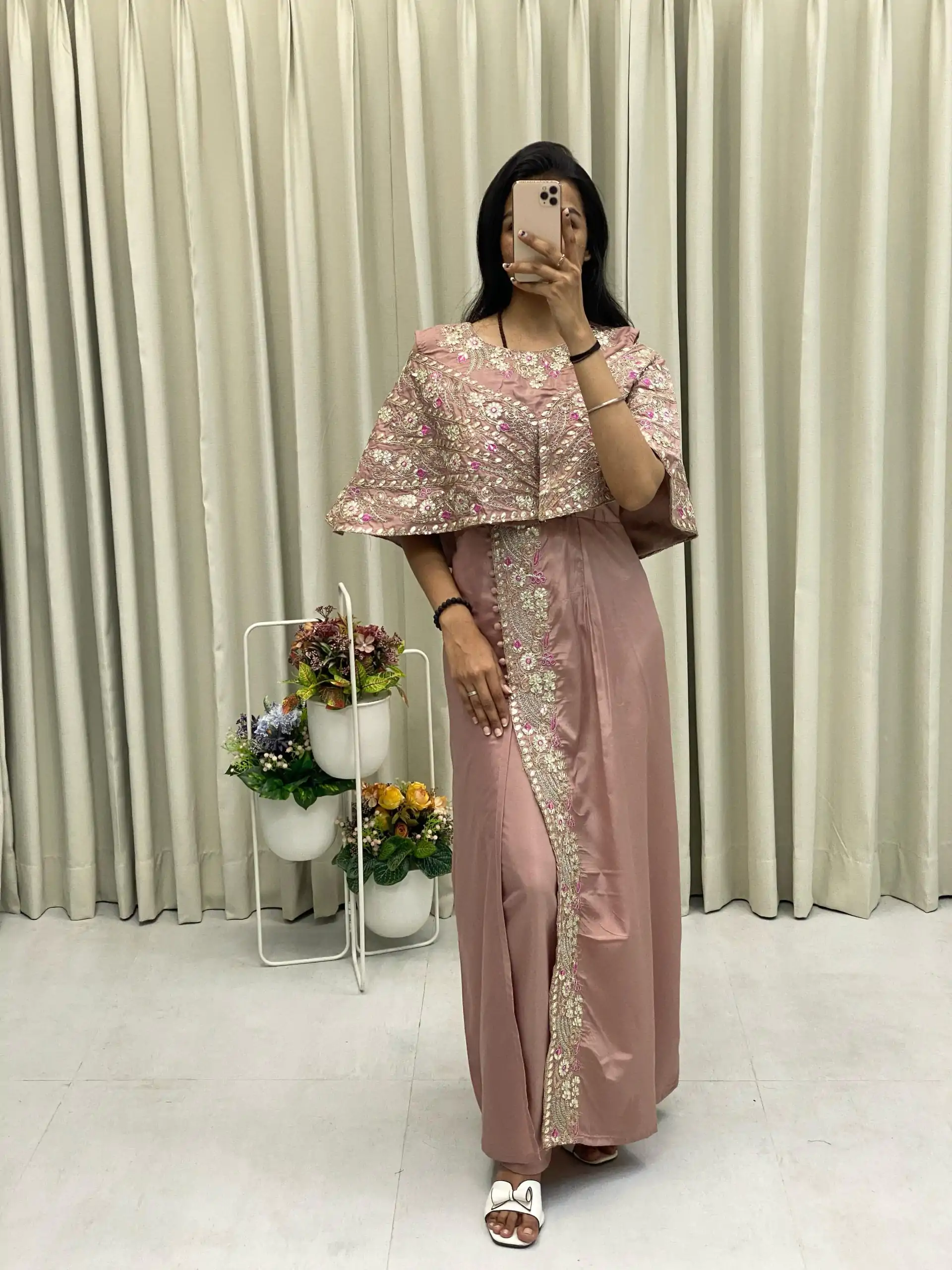 BE 327 Light Pink Color Crepe Silk Sequence Embroidery Foil Paper Work Salwar Suit Casual, Wedding, Party, Festive, Events Etc.4-6 Working Days@ 1899/-only | Casual Suits, Jump Suits, Salwar suit, Creative suits, Designer Suits, Palazzo Suits, Party Wear Suits, Patiala Suits, Straight Suits
