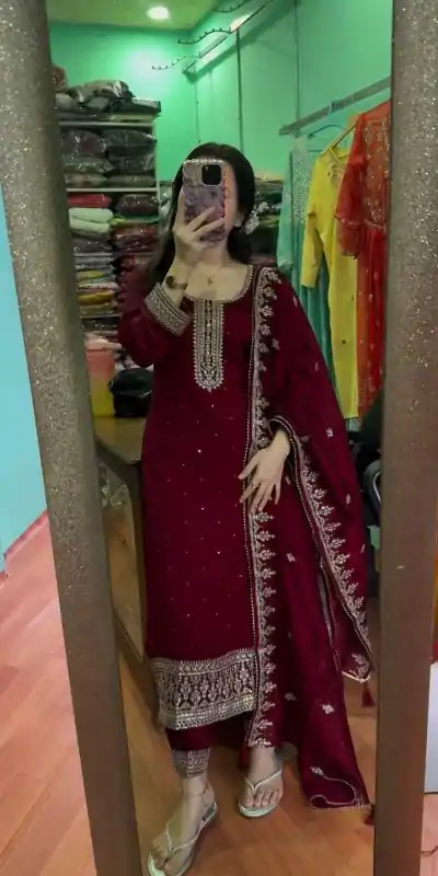 SRK 5236 Black Color Faux Georgette With Embroidery Sequence Work Salwar Suit , Wedding, Party, Festive, Events Etc.4-6 Working Days@ 1899/-only | Casual Suits, Jump Suits, Salwar suit, Creative suits, Designer Suits, Palazzo Suits, Party Wear Suits, Patiala Suits, Straight Suits