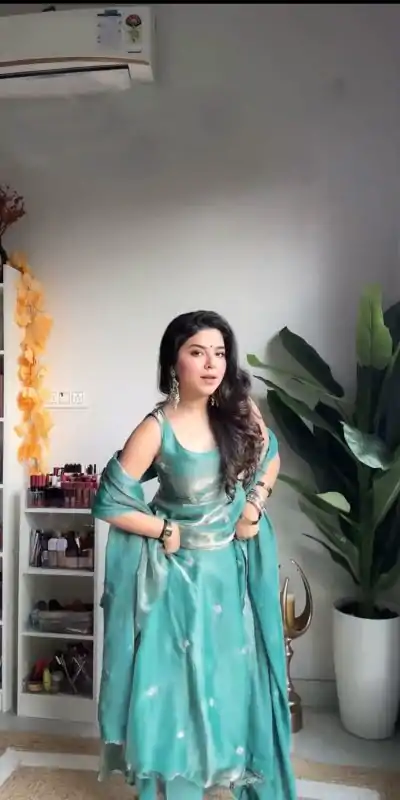 RTC 5838 Sky Blue Color Fendi Silk Thread With Sequence Anarkali Gown Casual, Wedding, Party, Festive, Events Etc.4-6 Working Days@ 2149/-only | Gowns, Bollywood Gowns, Creative Gowns, Designer Gowns, Embroidered Gowns, Party Wear Gowns