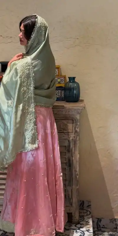 LG 1910 Peach Color Jimmy Choo Sequence Embroidery Rivet Moti Work Salwar Suit Casual, Wedding, Party, Festive, Events Etc.4-6 Working Days@ 2399/-only | Casual Suits, Jump Suits, Salwar suit, Creative suits, Designer Suits, Palazzo Suits, Party Wear Suits, Patiala Suits, Straight Suits