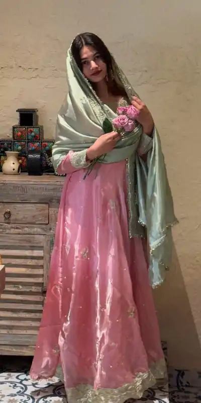 LG 1910 Peach Color Jimmy Choo Sequence Embroidery Rivet Moti Work Salwar Suit Casual, Wedding, Party, Festive, Events Etc.4-6 Working Days@ 2399/-only | Casual Suits, Jump Suits, Salwar suit, Creative suits, Designer Suits, Palazzo Suits, Party Wear Suits, Patiala Suits, Straight Suits