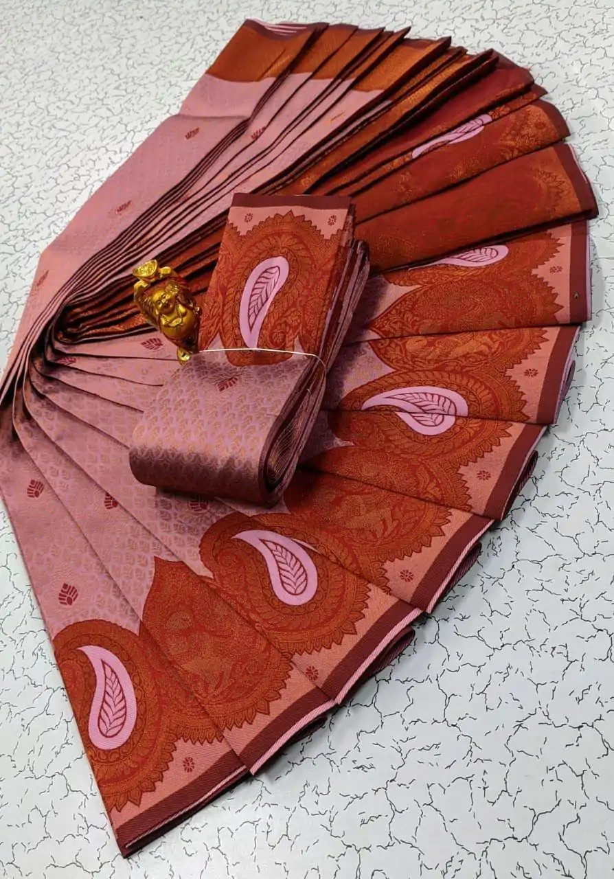 MS 471 Light pink Color Soft Litchi Silk contrast border weaving design Saree , Wedding, Festive, Events . Expected Delivery  4-6 Working Days @1399/- only | Designer Sarees, Embroidered Sarees, Sarees, Bollywood Sarees, Creative Sarees, Ethnic Saree, Modern Digital sarees, Party Wear Sarees