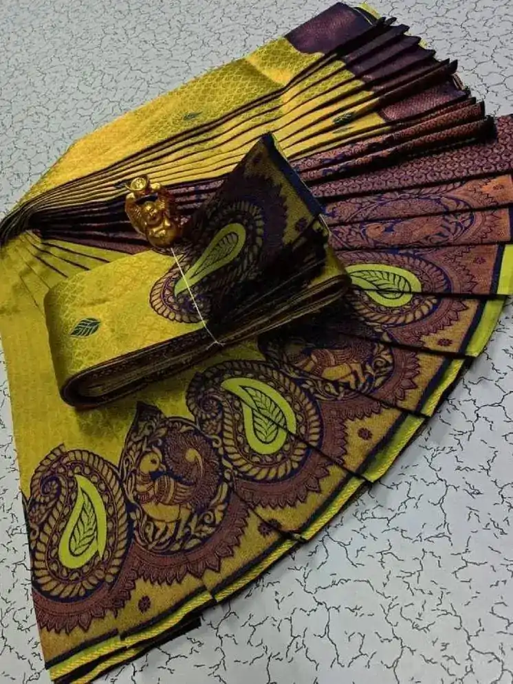 MS 471 Yellow Color Soft Litchi Silk contrast border weaving design Saree Casual, Wedding, Festive, Events . Expected Delivery  4-6 Working Days @1399/- only | Designer Sarees, Embroidered Sarees, Sarees, Bollywood Sarees, Creative Sarees, Ethnic Saree, Modern Digital sarees, Party Wear Sarees