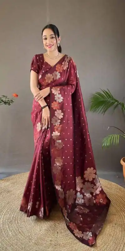 MS 482 Red Color Soft Litchi Silk Kubera Pattu Saree Casual, Wedding, Festive, Events . Expected Delivery 4-6 Working Days @1249/- only | Designer Sarees, Embroidered Sarees, Sarees, Bollywood Sarees, Creative Sarees, Ethnic Saree, Modern Digital sarees, Party Wear Sarees