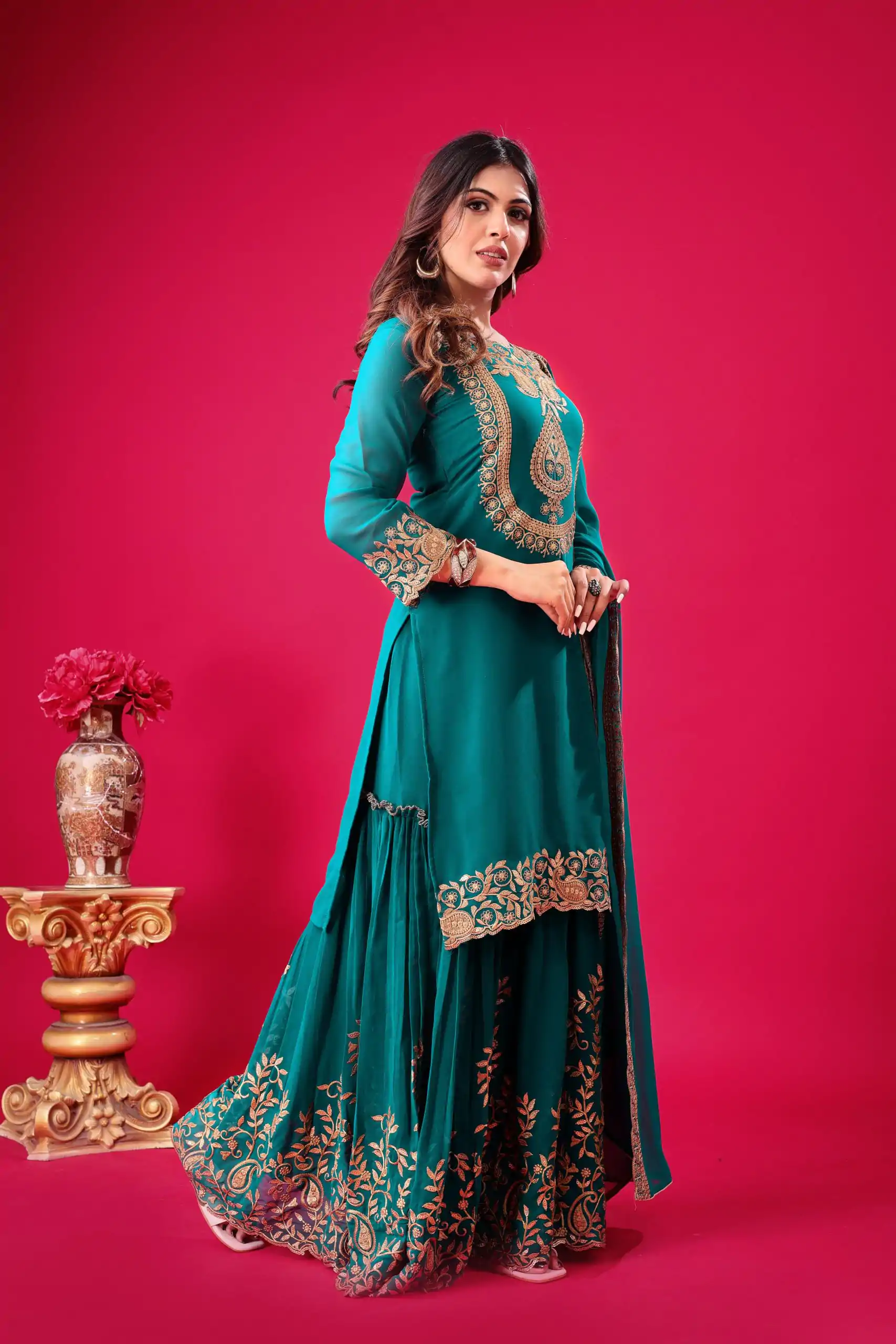 SRK 5242 Blue Faux Georgette Embroidery Sequence Work Salwar Suit  Casual, Wedding, Party, Festive, Events Etc.4-6 Working Days@ 2099/-only | Casual Suits, Jump Suits, Salwar suit, Creative suits, Designer Suits, Palazzo Suits, Party Wear Suits, Patiala Suits, Straight Suits