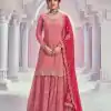 FC 69541 Light Pink Color Chinon Multi Coding Work Salwar Suit Casual, Wedding, Party, Festive, Events Etc.4-6 Working Days@ 2749/-only | Casual Suits, Jump Suits, Salwar suit, Creative suits, Designer Suits, Palazzo Suits, Party Wear Suits, Patiala Suits, Straight Suits