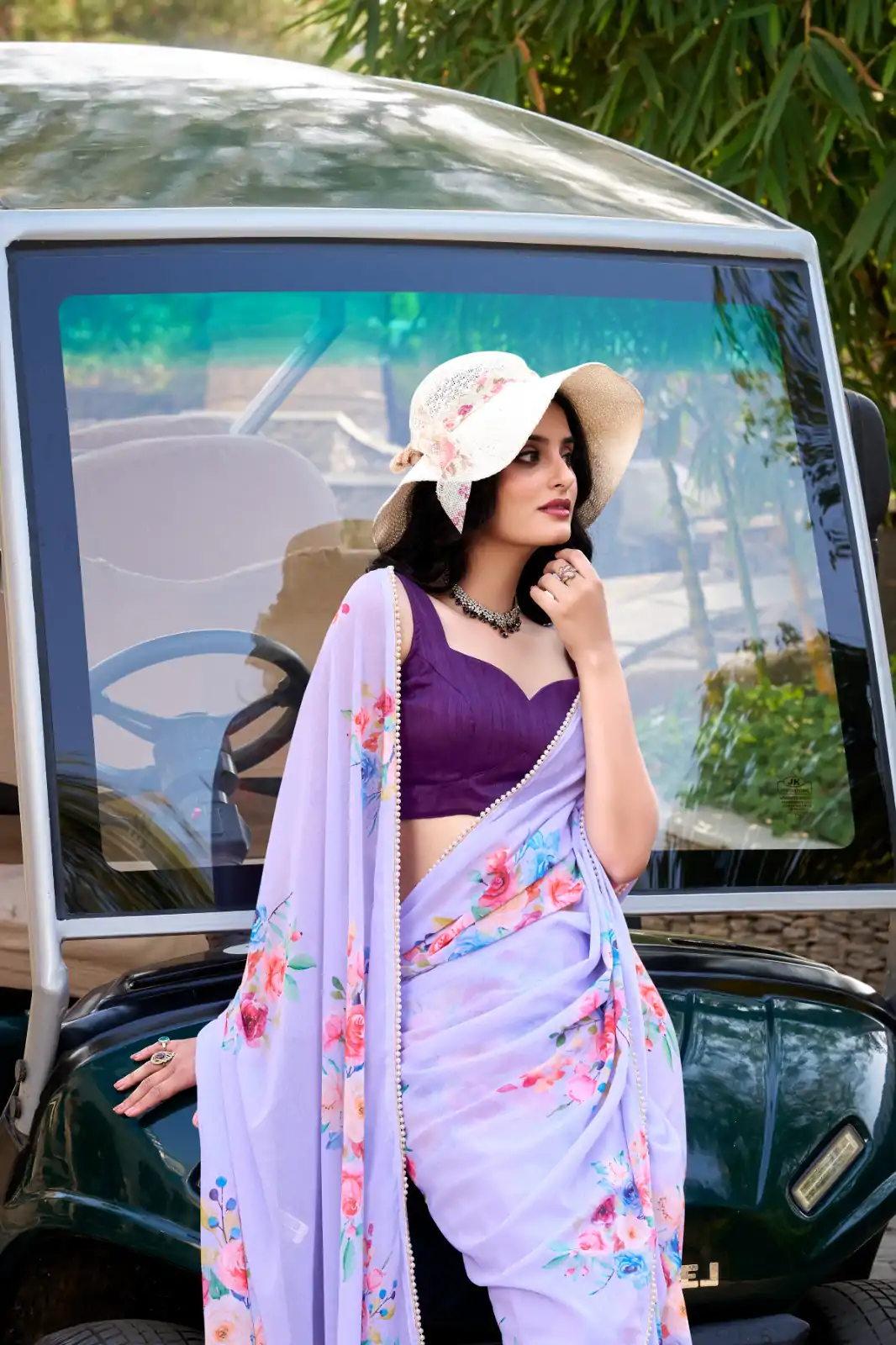 YNF 7041 Light Purple Color Weightless Marble Floral Printed Saree Casual, Wedding, Festive, Events . Expected Delivery  4-6 Working Days @1549/- only                                                                                                                                           | Designer Sarees, Embroidered Sarees, Sarees, Bollywood Sarees, Creative Sarees, Ethnic Saree, Modern Digital sarees, Party Wear Sarees