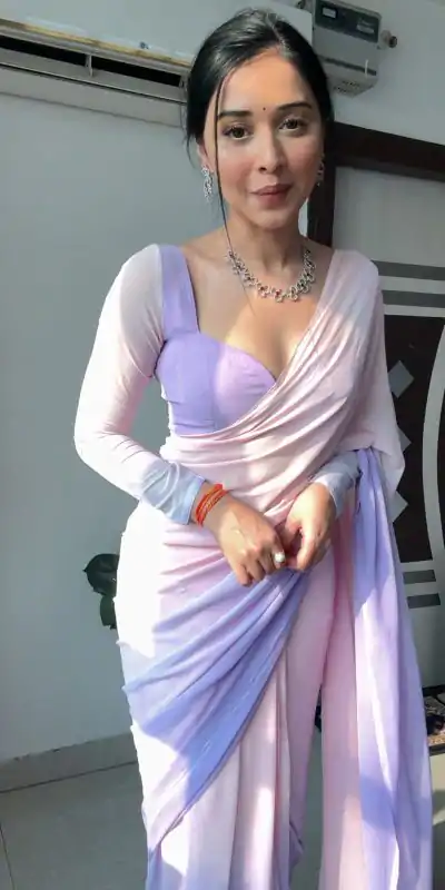 SC 224 Purple Pink Color Soft Georgette Silk Ready To Wear Saree Casual, Wedding, Festive, Events . Expected Delivery  4-6 Working Days @1549/- only                                                                                                                                             | Designer Sarees, Embroidered Sarees, Sarees, Bollywood Sarees, Creative Sarees, Ethnic Saree, Modern Digital sarees, Party Wear Sarees