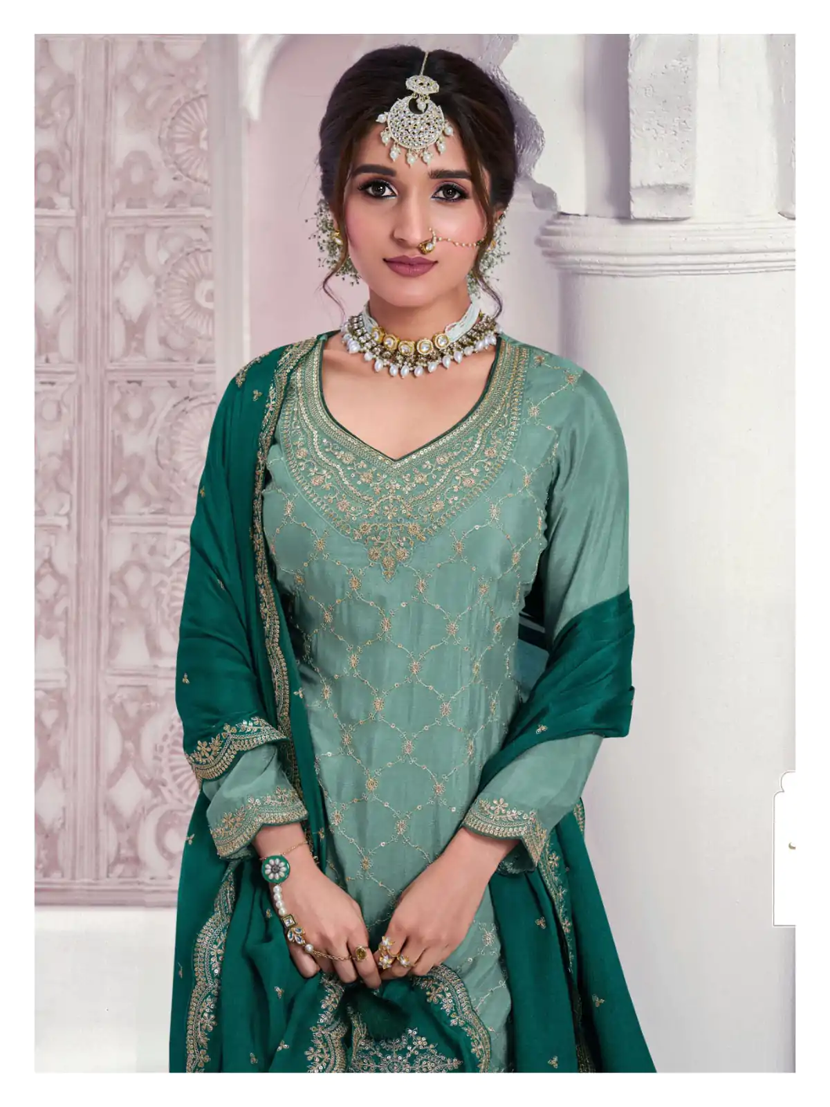 FC 69541 Rama Color Chinon Multi Coding Work Salwar Suit Casual, Wedding, Party, Festive, Events Etc.4-6 Working Days@ 2749/-only | Casual Suits, Jump Suits, Salwar suit, Creative suits, Designer Suits, Palazzo Suits, Party Wear Suits, Patiala Suits, Straight Suits