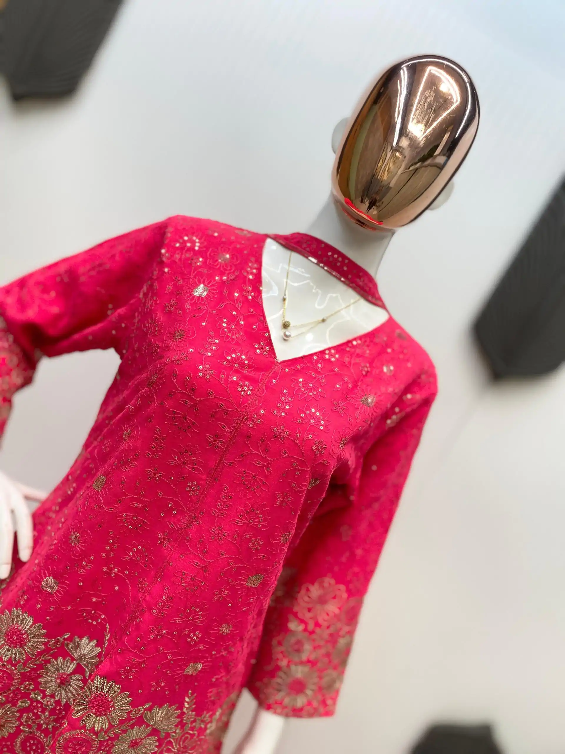 LG 1925 Rani Pink Color georgette Sequence Embroidery Work Salwar Suit Casual, Wedding, Party, Festive, Events Etc.4-6 Working Days@ 1999/-only | Casual Suits, Jump Suits, Salwar suit, Creative suits, Designer Suits, Palazzo Suits, Party Wear Suits, Patiala Suits, Straight Suits