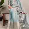 YNF 7114 Blue Color Tissue Shimmer Zari Weaving Work Saree Casual, Wedding, Festive, Events . Expected Delivery  4-6 Working Days @1699/- only                                                                                                                   | Designer Sarees, Embroidered Sarees, Sarees, Bollywood Sarees, Creative Sarees, Ethnic Saree, Modern Digital sarees, Party Wear Sarees