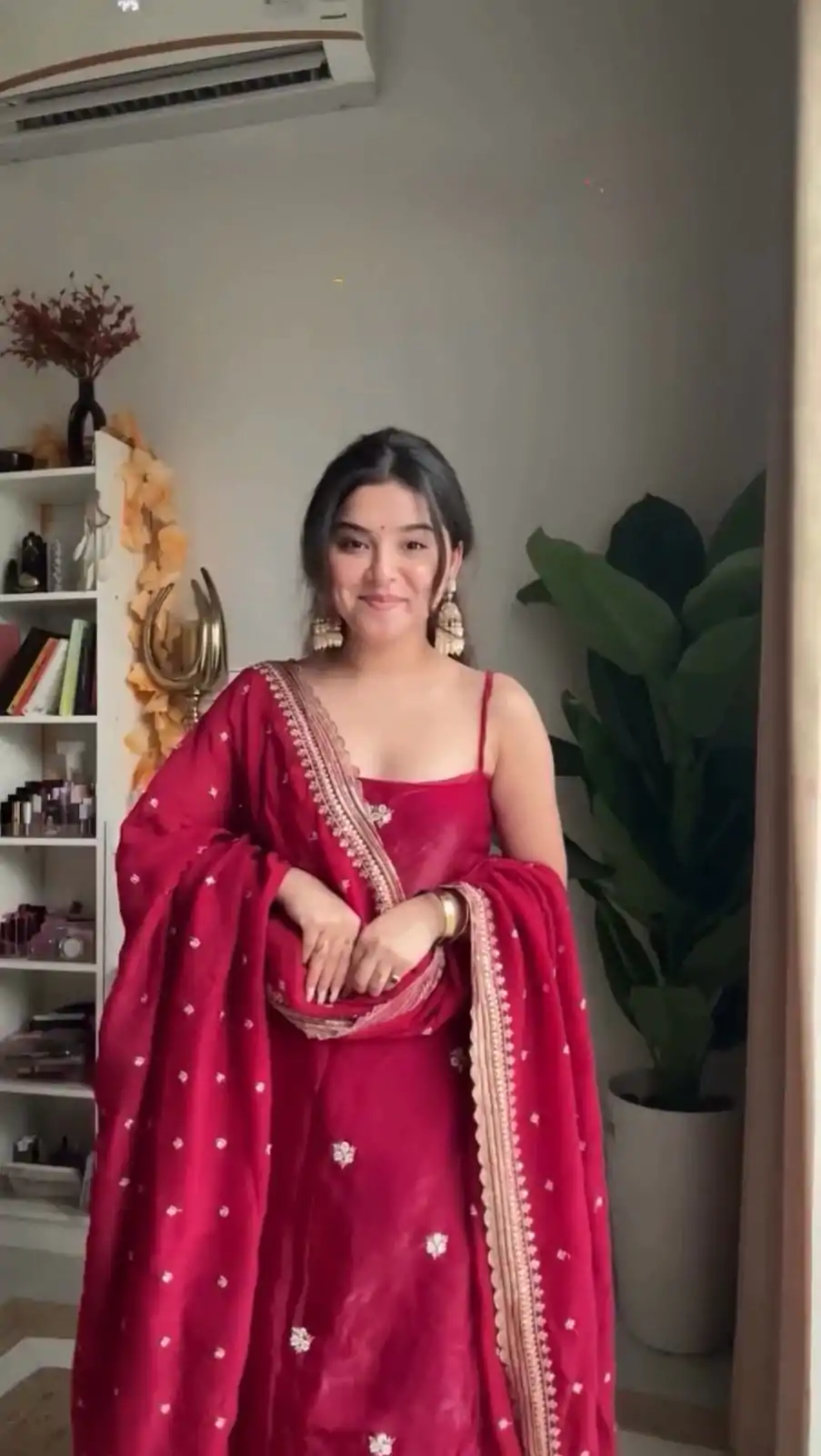 RTC 5854 Red Color Jimi Choo Thread with Sequence Salwar Suit Casual, Wedding, Festive, Events . Expected Delivery  4-6 Working Days @1899/- only      | Casual Suits, Jump Suits, Salwar suit, Creative suits, Designer Suits, Palazzo Suits, Party Wear Suits, Patiala Suits, Straight Suits