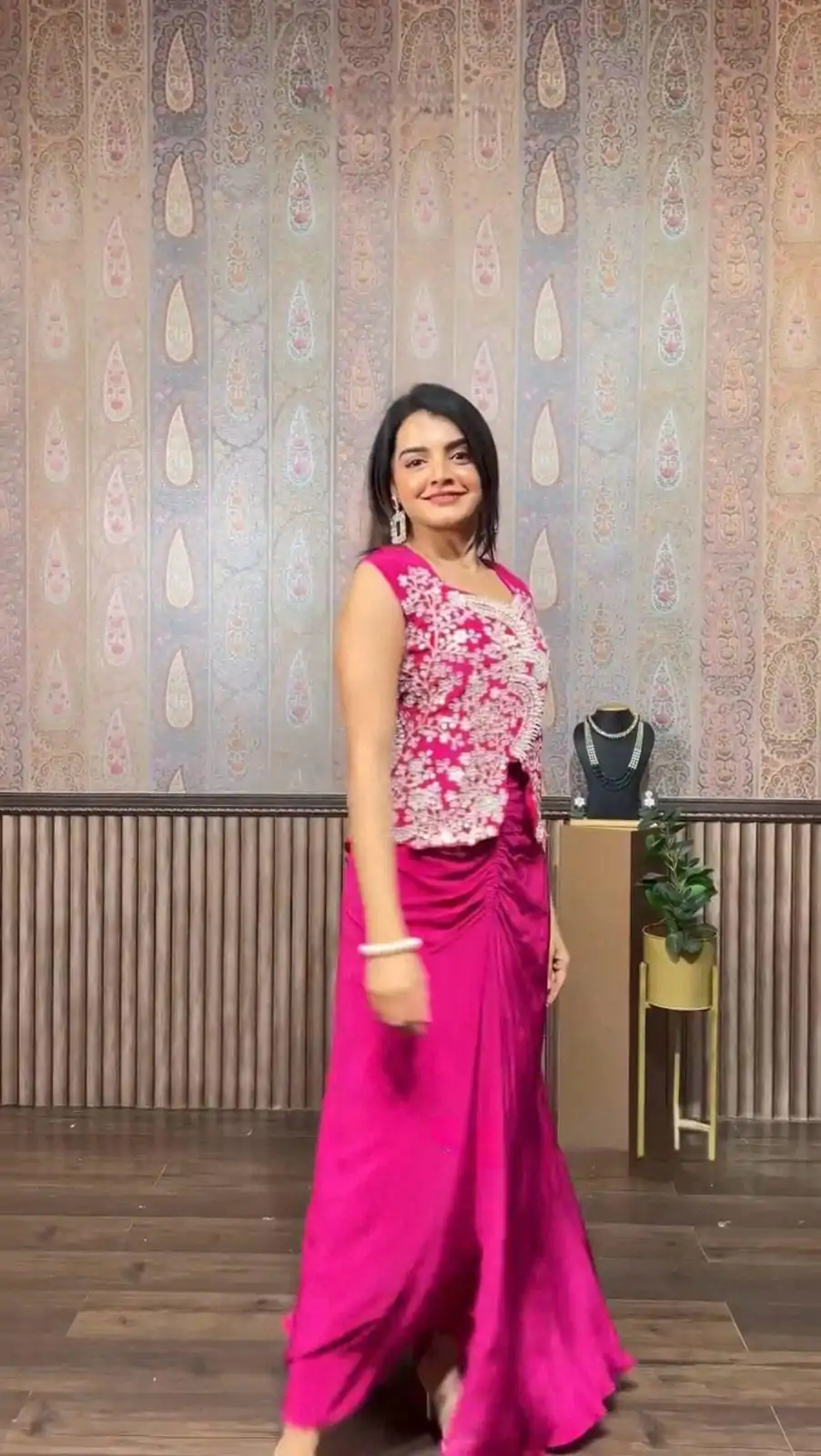 LG 1935 Pink Color Chinon Sequence Embroidery Work Dhoti Suit Casual, Wedding, Festive, Events. Expected Delivery  4-6 Working Days @1999/- only      | Casual Suits, Jump Suits, Salwar suit, Creative suits, Designer Suits, Palazzo Suits, Party Wear Suits, Patiala Suits, Straight Suits