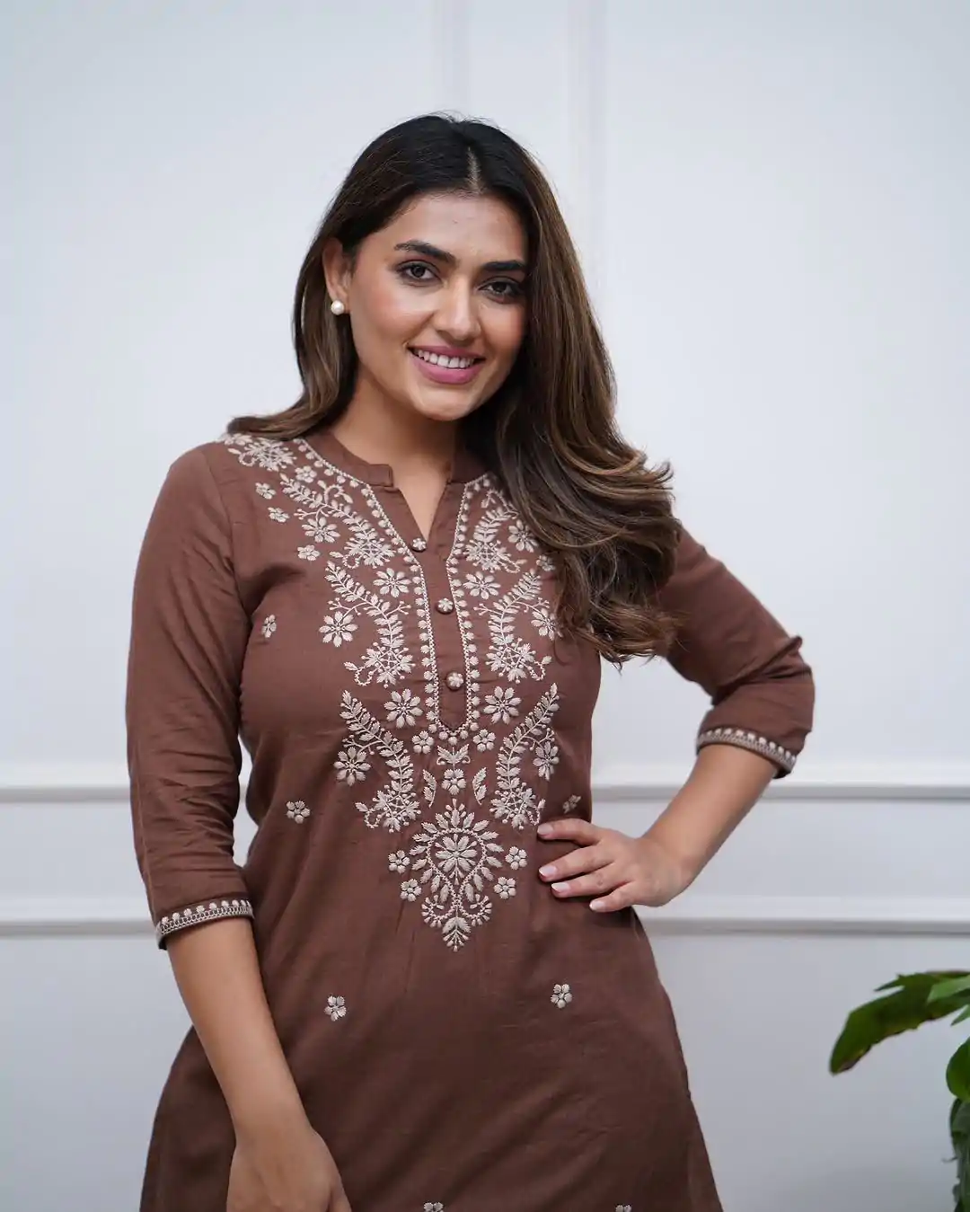 BE 340 Brown Color Rayon Embroidery Work Salwar Suit Casual, Wedding, Festive, Events . Expected Delivery  4-6 Working Days @1649/- only      | Casual Suits, Jump Suits, Salwar suit, Creative suits, Designer Suits, Palazzo Suits, Party Wear Suits, Patiala Suits, Straight Suits
