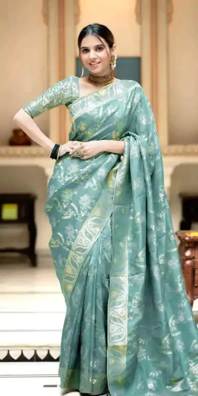 MB 494 Sky Blue Color Soft Litchi Silk All Over Weaving Saree Casual, Wedding, Festive, Events . Expected Delivery  4-6 Working Days @1199/- only                                                                                                                                             | Designer Sarees, Embroidered Sarees, Sarees, Bollywood Sarees, Creative Sarees, Ethnic Saree, Modern Digital sarees, Party Wear Sarees