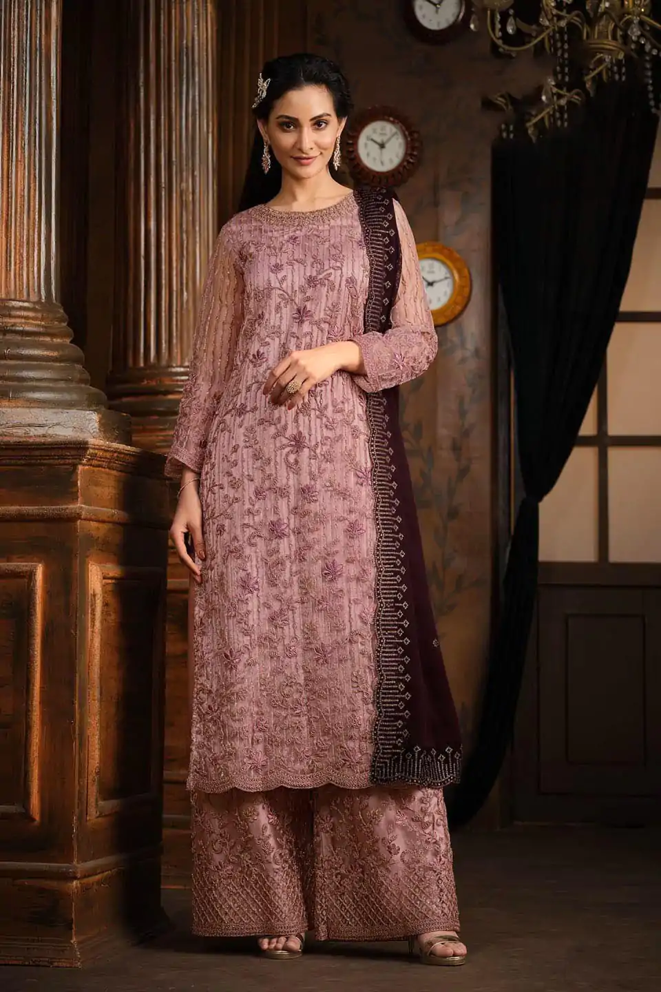 FC 5391 Pink Color Net With Coding Sequence Work Salwar Suit Casual, Wedding, Party, Festive, Events Etc.4-6 Working Days@ 2699/-only | Casual Suits, Jump Suits, Salwar suit, Creative suits, Designer Suits, Palazzo Suits, Party Wear Suits, Patiala Suits, Straight Suits