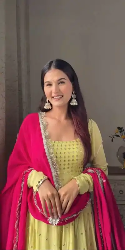 RTC 5851 Pista Color Foix Georgette Thread With Sequence Salwar Suit Casual, Wedding, Festive, Events . Expected Delivery  4-6 Working Days @2049/- only      | Casual Suits, Jump Suits, Salwar suit, Creative suits, Designer Suits, Palazzo Suits, Party Wear Suits, Patiala Suits, Straight Suits