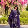 Ram 098 Royal Purple Color Chinon Thread Sequence Work Salwar Suit Casual, Wedding, Festive, Events . Expected Delivery  4-6 Working Days @2349/- only      | Casual Suits, Jump Suits, Salwar suit, Creative suits, Designer Suits, Palazzo Suits, Party Wear Suits, Patiala Suits, Straight Suits