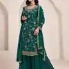 FC 73411 Green Color Chinon Multi Work Salwar Suit Casual, Wedding, Festive, Events . Expected Delivery  4-6 Working Days @2599/- only      | Casual Suits, Jump Suits, Salwar suit, Creative suits, Designer Suits, Palazzo Suits, Party Wear Suits, Patiala Suits, Straight Suits